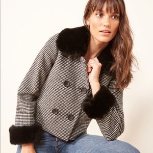 Reformation Templeton Faux Fur Coat